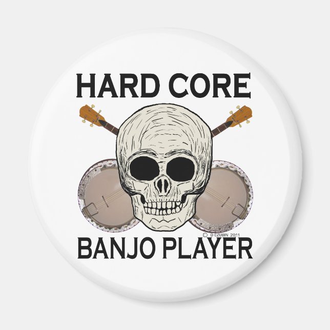 Hård Core Banjo Player Magnet (Framsidan)