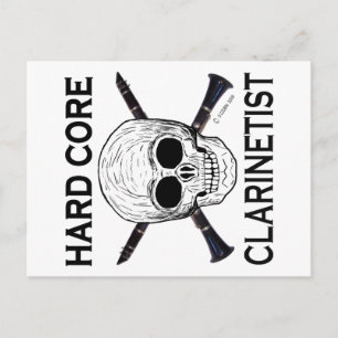 Hård Core Clarinetist Vykort