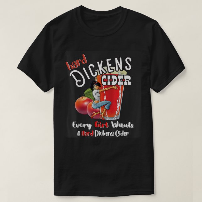 hård dickens cider-unge Whiskey och Beer App T Shirt (Design framsida)