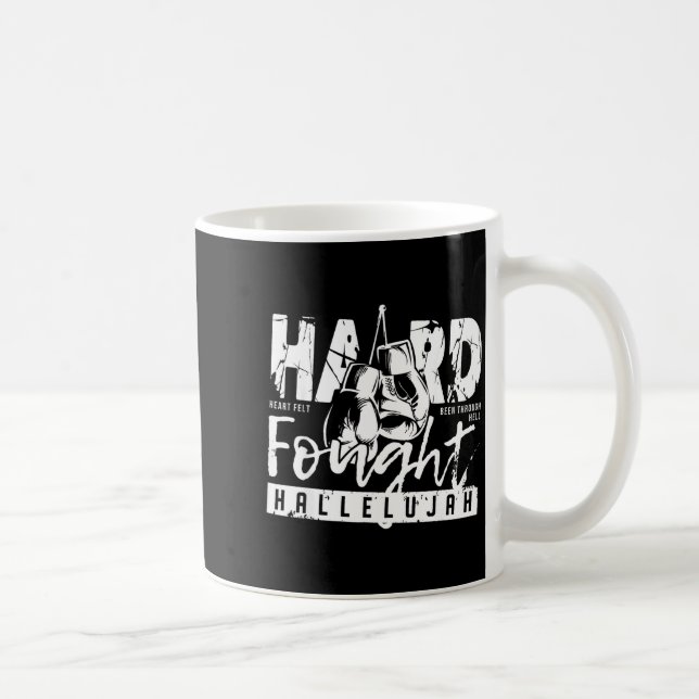 Hard Fought Hallelujah Praise Jesus Bible Verse Ch Kaffemugg (Höger)