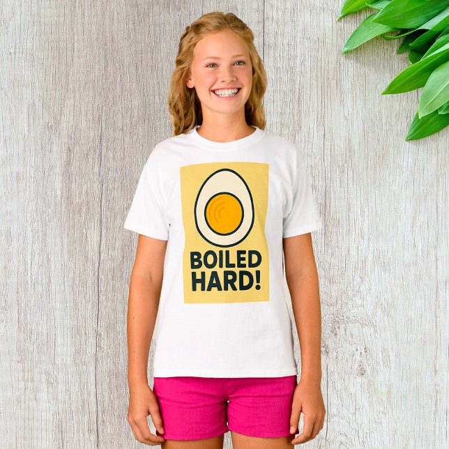 HARD! Funny Hårdkokt Egg Humor T Shirt (Skapare uppladdad)