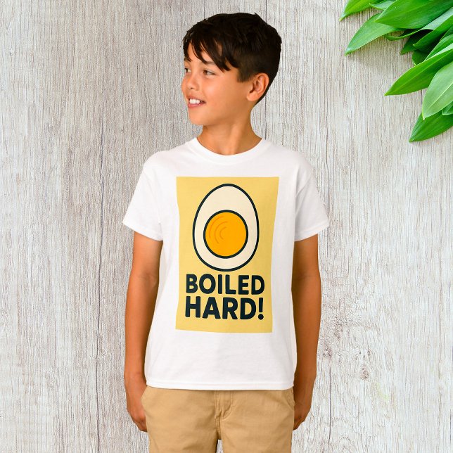 HARD! Funny Hårdkokt Egg Humor T Shirt (Skapare uppladdad)