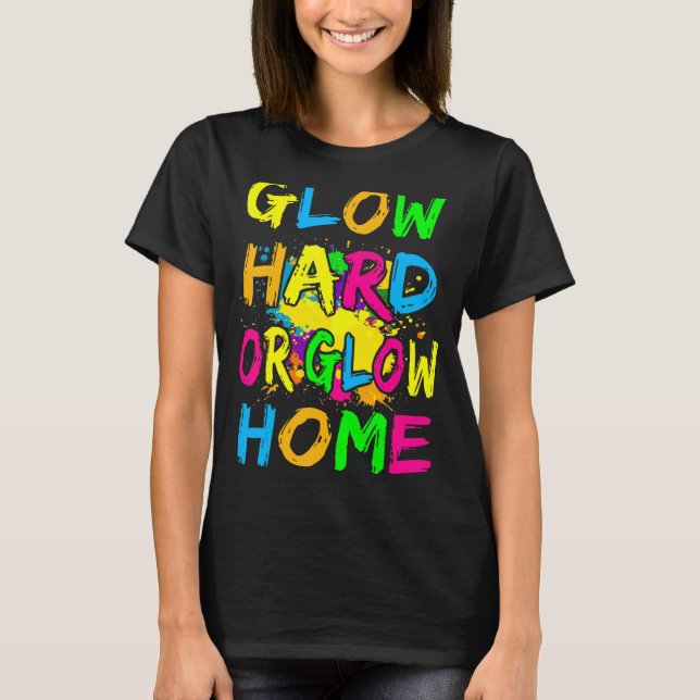 Hård glöd eller glöd, hemtema 80 Party Tee (Framsida)