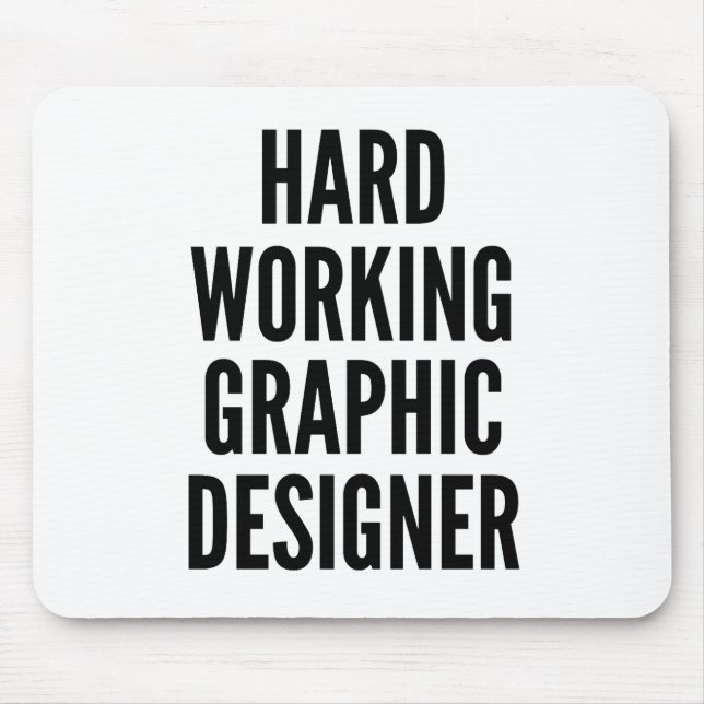 Hård grafikdesigner musmatta (Framsidan)