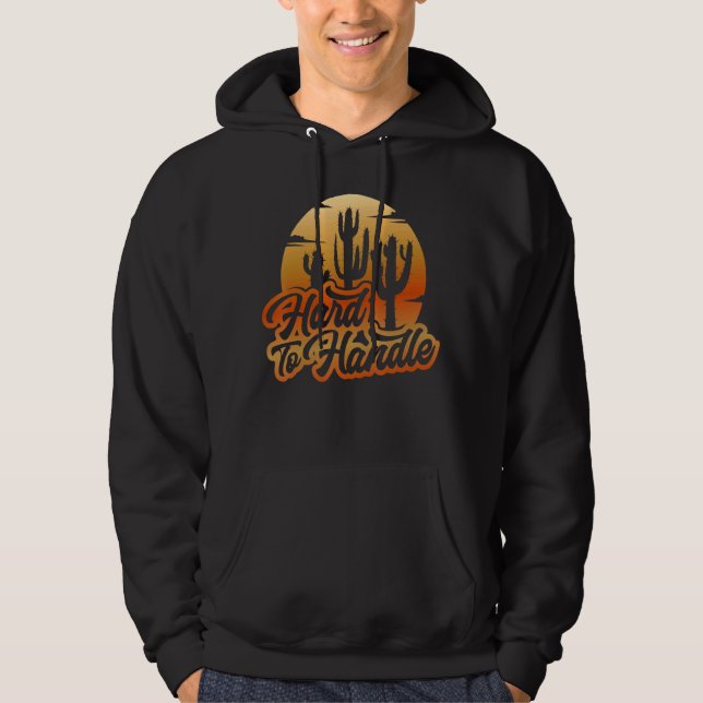 Hård hantering av växtpots Cactus Retro Vinta Hoodie (Framsida)