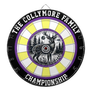 Hård Hjort i målcirkel Darttavla