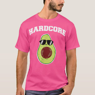 Hård kärna Avocado Funny Avocado med solglasögon48 T Shirt
