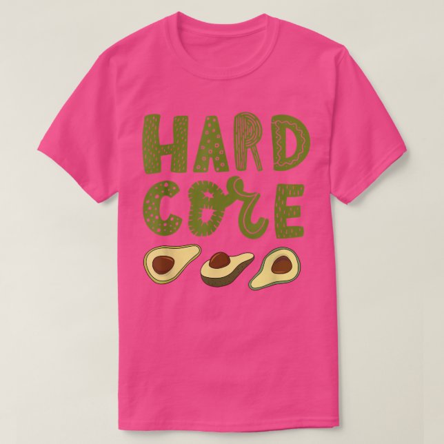 Hård kärna Avocado Funny T Shirt (Design framsida)