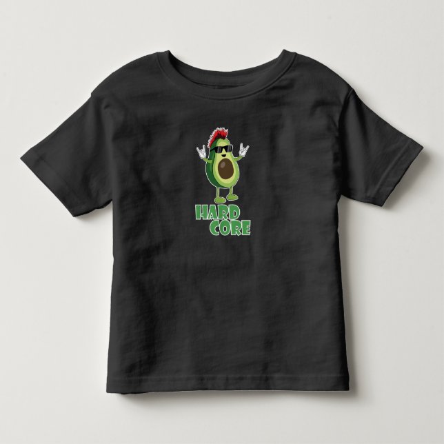 Hård kärna Avocado Funny T Shirt (Framsida)