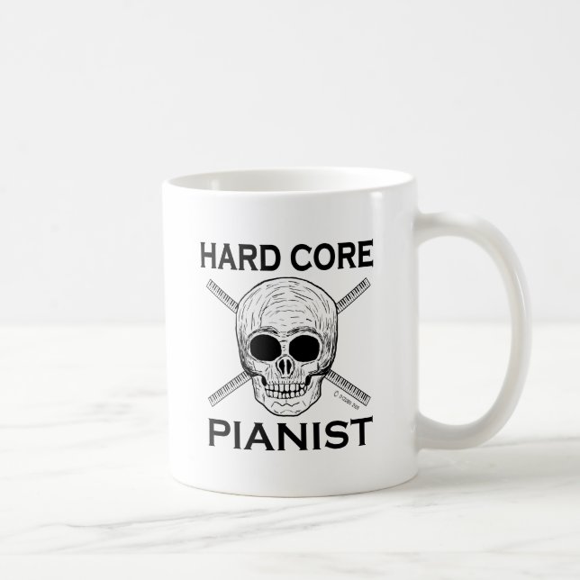 Hård kärnig Pianist Kaffemugg (Höger)