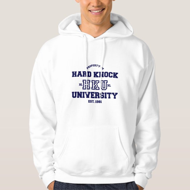 Hård knackninguniversiteten hoodie (Framsida)