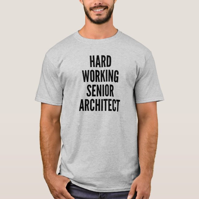 Hård, ledande arkitekt t-shirt (Framsida)