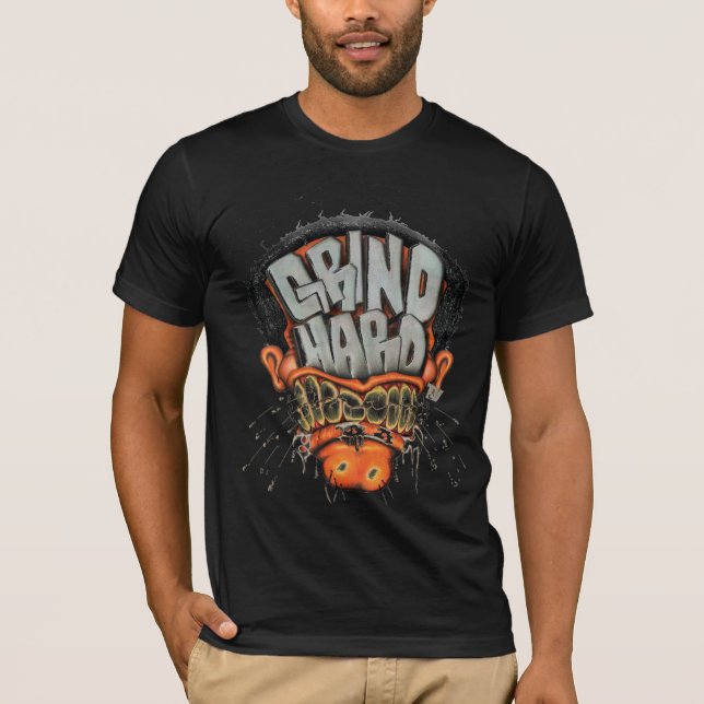 Hård logotyp för plugghäst t-shirt (Framsida)