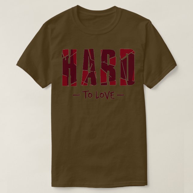 hård mot kärlek t shirt (Design framsida)