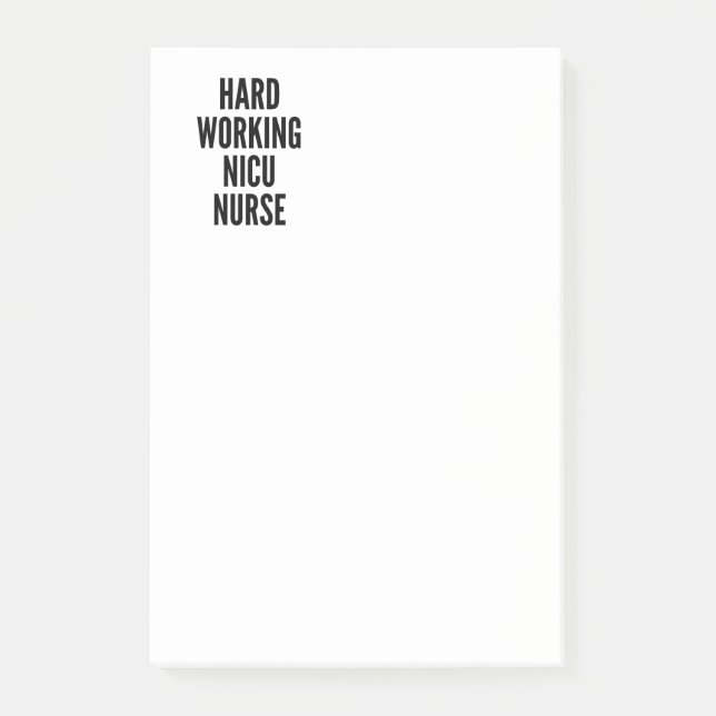 Hård NICU-sjuksköterska Post-it Block (Framsida)