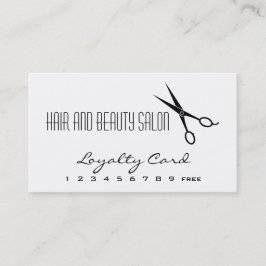 Hård- och bonusförmånskort - sax lojalitetskort