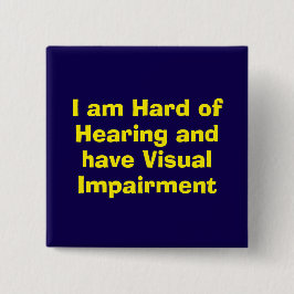 Hard of Hearing and Visual Impairment Blue Knapp
