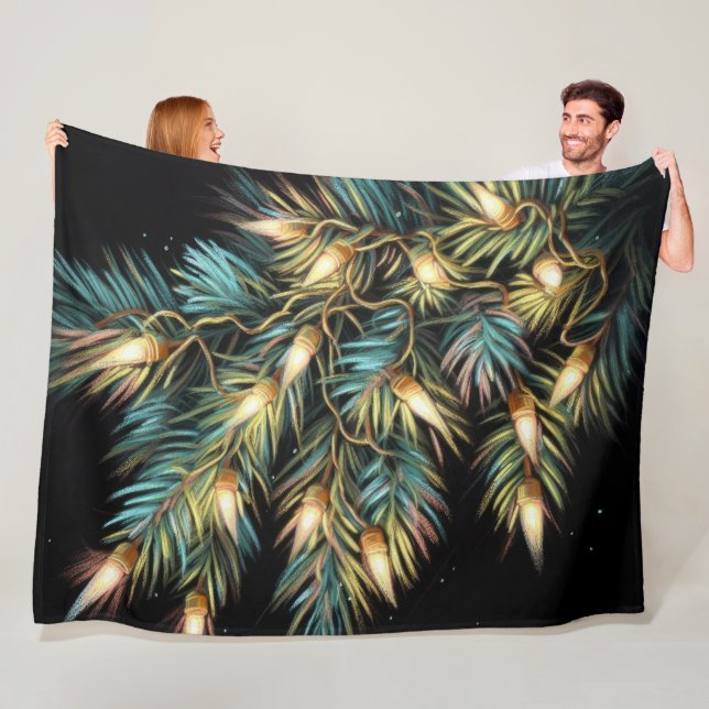 Hård Pastel Teckning, Helgdag Sträng ljus Fleecefilt (På plats)