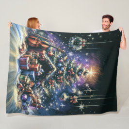 Hard Pastel Teckning jul Motif Helgdag Fleecefilt