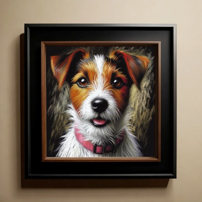 Hard Pastel Teckning Terrier Poster (Skapare uppladdad)