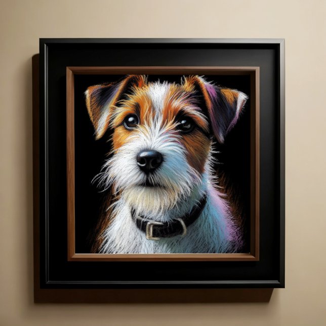 Hard Pastel Teckning Terrier Poster (Skapare uppladdad)