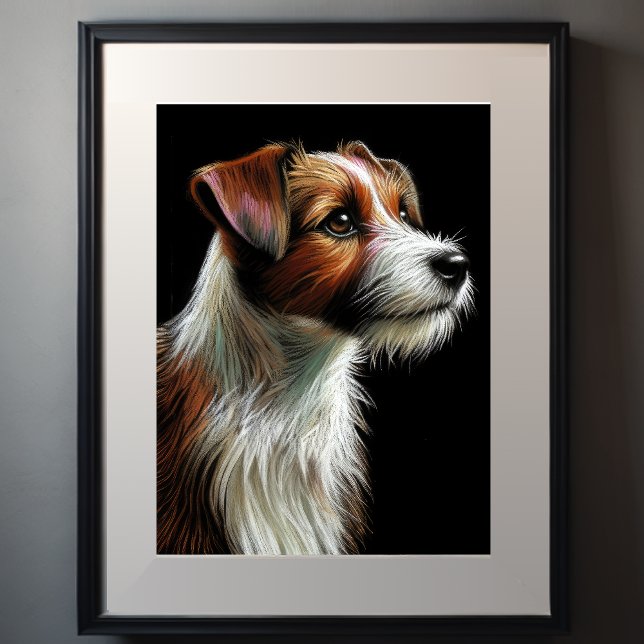 Hard Pastel Teckning Terrier Poster (Skapare uppladdad)