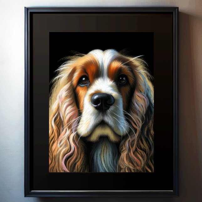 Hård pastellteckning Cocker Spaniel Poster (Skapare uppladdad)