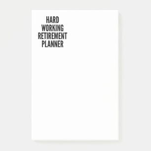 Hård Pension-planering Post-it Block