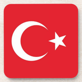 Hård plastfilm underlägg med flagga av Turkiet