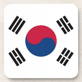 Hård plastfilm underlägg med Sydkoreas flagga