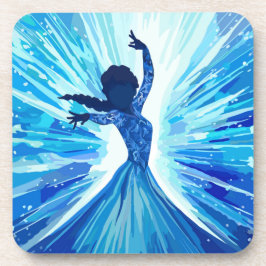 Hard plastic coaster underlägg