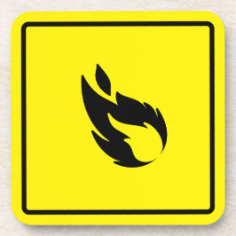 Hård plastisk Underlägg med etikettsäkerhetsskylt