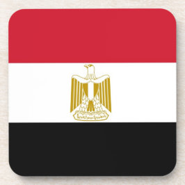 Hård plastunderlägg med flagga av Egypten Underlägg