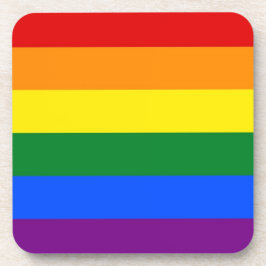 Hård plastunderlägg med Pride flagga av HBT- Underlägg