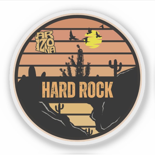 Hard Rock, Arizona Klistermärken (Framsida)