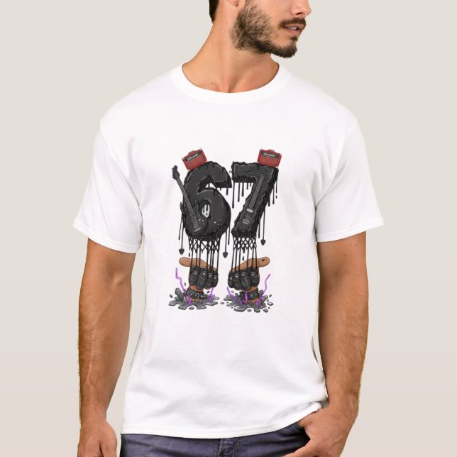 Hard Rock Band Fan Guitarist Musician Sixty seven T Shirt (Framsida)