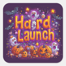Hård start | ExDesigner | Halloween Fyrkantigt Klistermärke