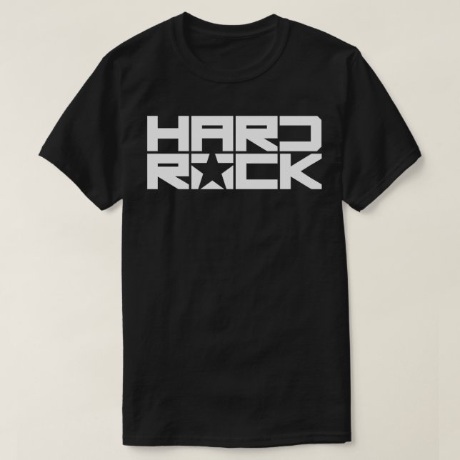 hård sten-fet design t shirt (Design framsida)