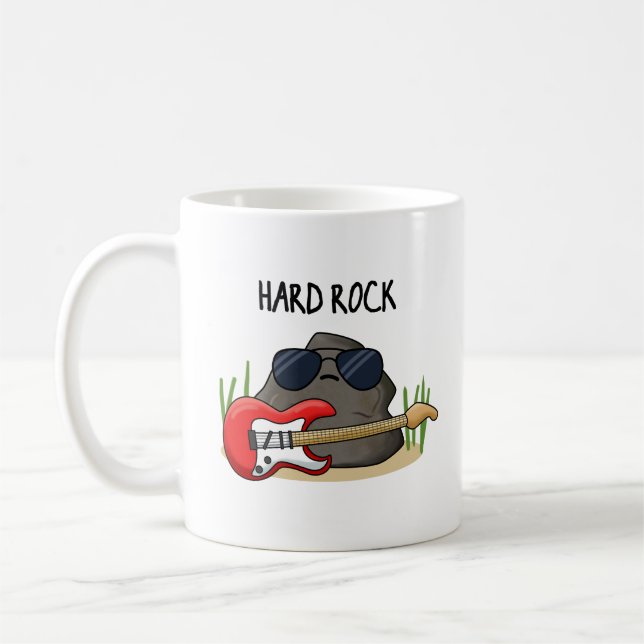 Hard Sten Funny Geology Music Pun Kaffemugg (Vänster)