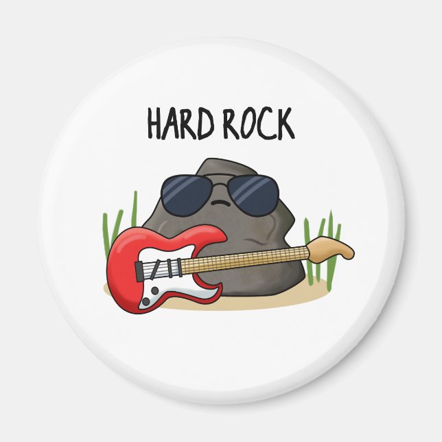 Hard Sten Funny Geology Music Pun Magnet (Framsidan)