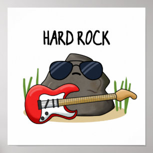 Hard Sten Funny Geology Music Pun Poster