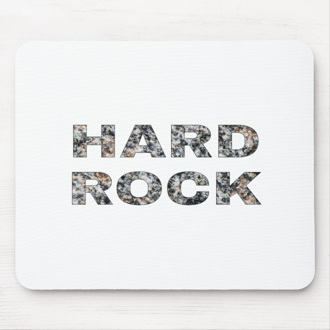 Hård Sten Granite-text Musmatta (Framsidan)