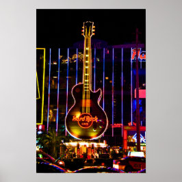 Hard Sten Guitar Las Vegas America Poster