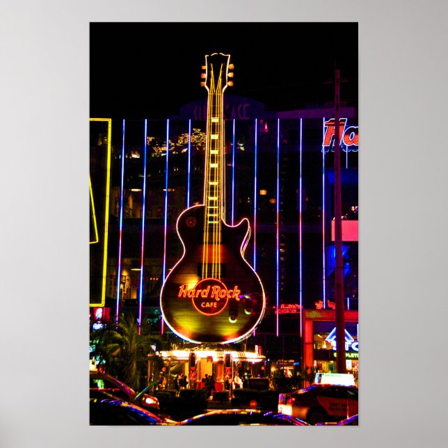 Hard Sten Guitar Las Vegas America Poster (Framsidan)