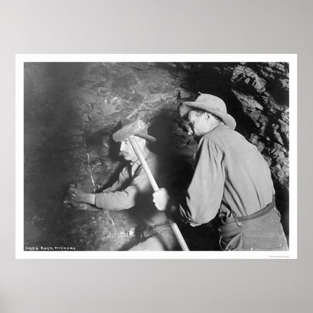 Hard Sten Miners Alaska 1916 Poster (Framsidan)