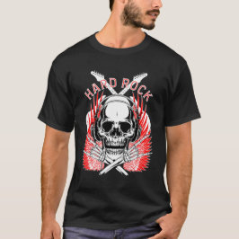 hård sten-skallmusik t shirt
