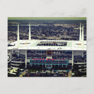 Hard Sten Stadium, Miami Florida Helg Vykort
