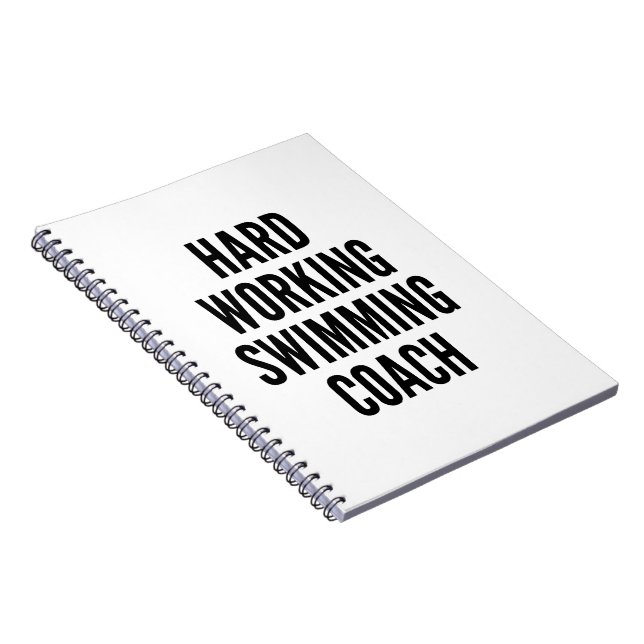 Hård Swimming Coach Anteckningsbok (Högra Sidan)