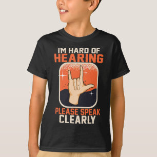Hård utfrågning av Dövets medvetandehöjande citatt T Shirt