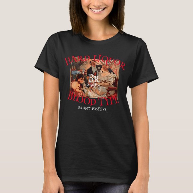 Hård vätsketyp Bou-positiv Bourbon T Shirt (Framsida)